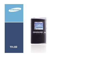 Samsung YH-J50 Player User Manual - cover page