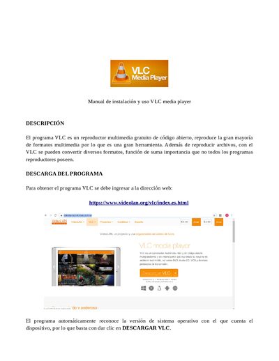 VideoLAN VLC media player Installation and Use Manual