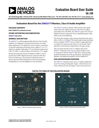 ANALOG DEVICES UG-298 handbook