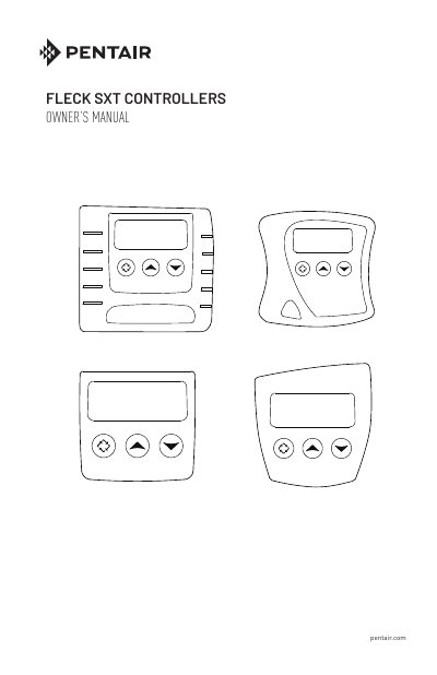 Pentair Fleck SXT Controller Owner's Manual - cover page