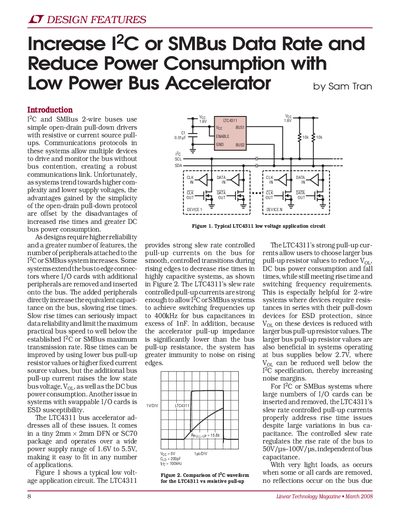 Linear Technology LTC4311 Low Power Bus Accelerator Datasheet - cover page