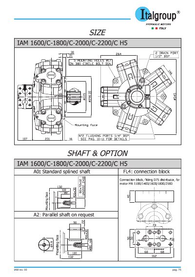 Italgroup IAM 1600/C-1800/C-2000/C-2200/C H5 technology data - cover page