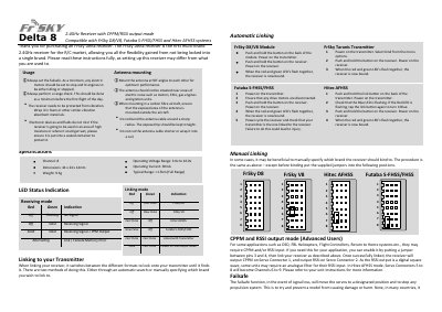 FrSky Delta 8 Receiver User Manual - cover page