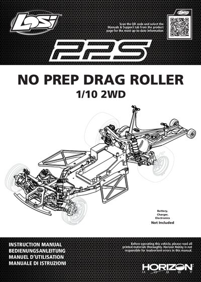 Losi 22S Pro Drag Roller Instruction Manual