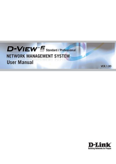 D-Link D-View 6.0 User Manual - cover page