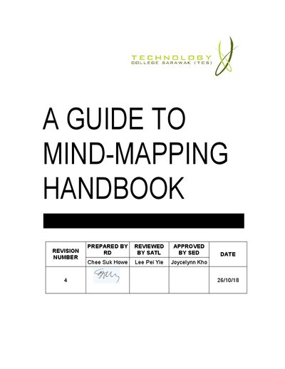 Technology College Sarawak Mind-Mapping Handbook - cover page