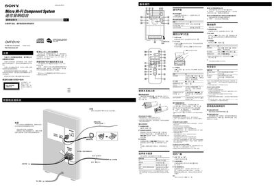 Sony CMT-EH10 Mini Hi-Fi Component System User Manual - cover page