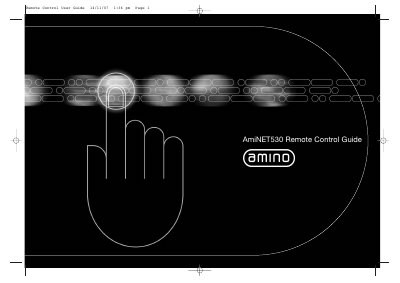 Amino AmiNET530 Remote Control User Manual - cover page