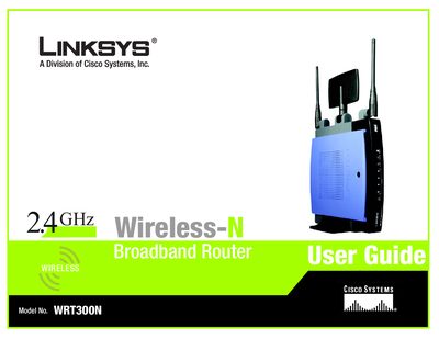 Linksys WRT300N Router User Manual