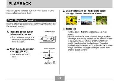 Panasonic Lumix EX-M20U Playback Instructions - cover page