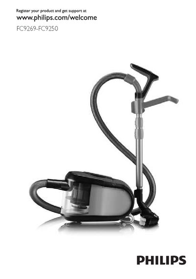 Philips FC9269-FC9250 Vacuum Cleaner User Guide - cover page