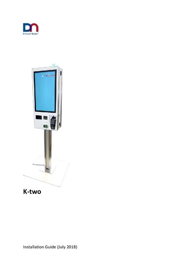 Diebold Nixdorf K-two Kiosk Installation Guide
