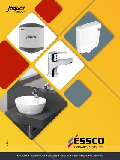 Essco Faucets, Sanitaryware, Showers, Cisterns & Water Heaters Product Catalog - cover page