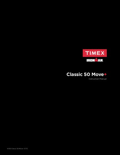 Timex Ironman Classic 50 Move+ Owner’s Manual - cover page