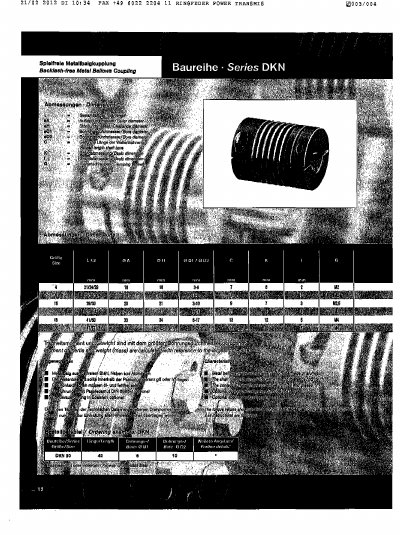 GERWAH DKN series technology data(1) - cover page