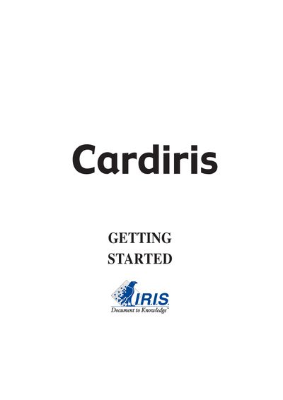 LR.LS Cardiris User Manual - cover page