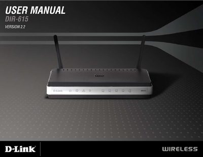 D-Link DIR-615 User Manual - cover page