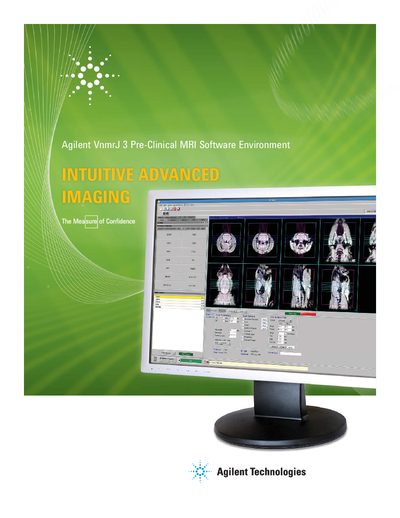 Agilent VnmrJ 3 Pre-Clinical MRI Software Environment Product Leaflet - cover page