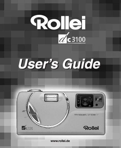 Rollei dc3100 Digital Camera User Manual - cover page