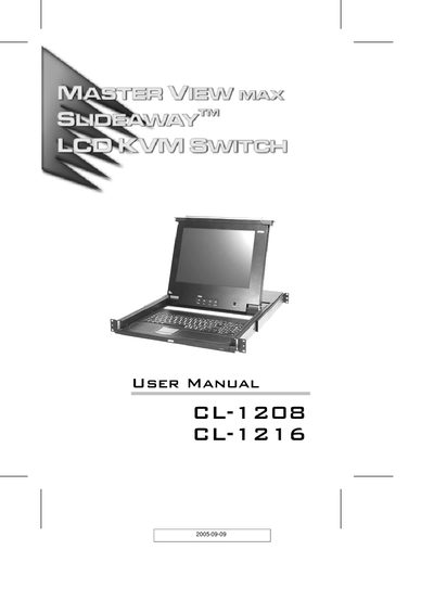 ATEN CL-1208 / CL-1216 User Manual - cover page