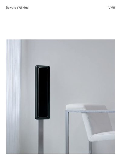 Bowers & Wilkins VM6 User Manual - cover page