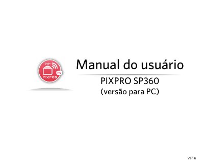 Kodak PIXPRO SP360 PC Software User Manual - cover page