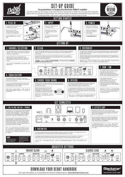 Blackstar Debut 50R Amplifier User Manual - cover page