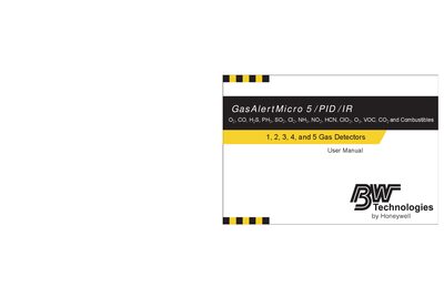 BW Technologies GasAlertMicro 5/PID/IR User Manual