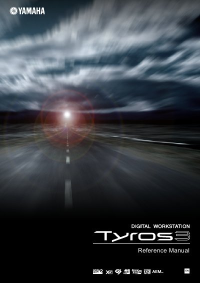Yamaha Tyros3 Digital Workstation Reference Manual - cover page