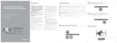 Dell EMC XC640 XC Series Appliance and XC Core System Getting Started Guide - cover page