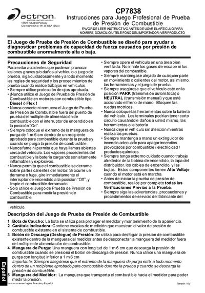 actron CP7838 Manual(1)(1) - cover page