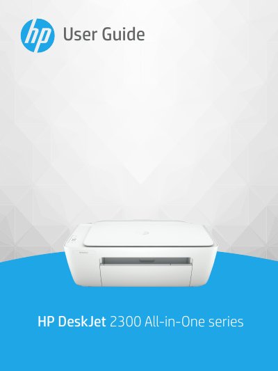 HP DeskJet 2300 All-in-One series User Guide