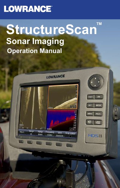 Lowrance StructureSonar Imaging Operation Manual - cover page
