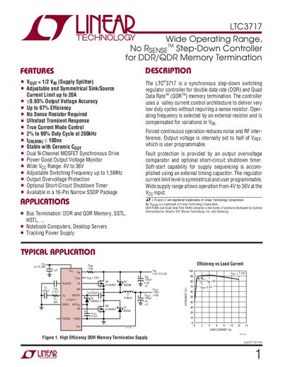 Linear Technology LTC3717 Datasheet - cover page