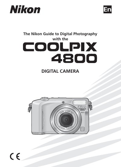 Nikon COOLPIX 4800 User Manual - cover page