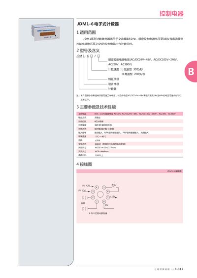 JDM JDM1-6 Electronic Counter User Manual - cover page