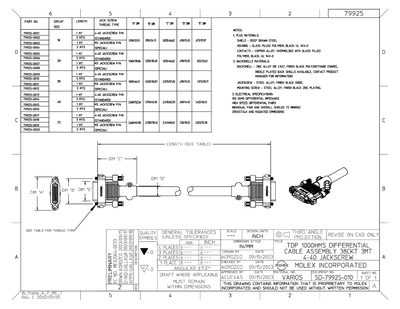 Molex SD-79925-010 Datasheet - cover page
