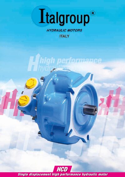Italgroup HCD Single Displacement Hydraulic Motor Technical Catalogue - cover page