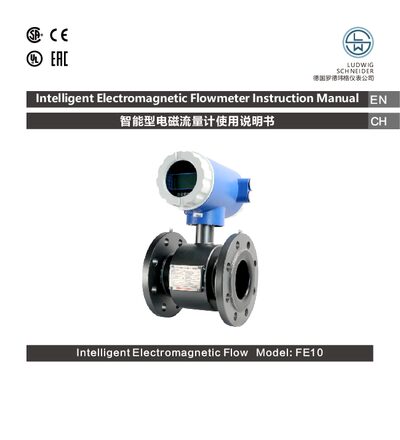 Ludwig Schneider FE10 Intelligent Electromagnetic Flowmeter Instruction Manual - cover page