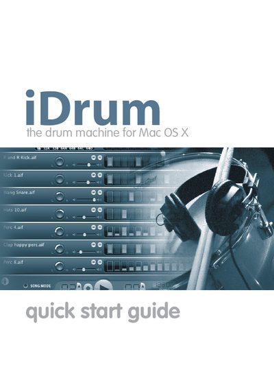 iZotope iDrum Quick Start Guide - cover page