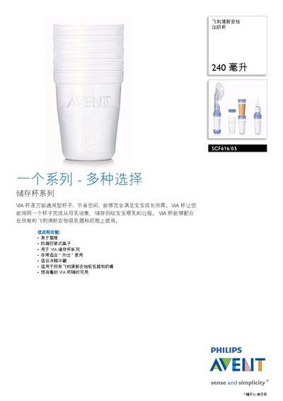 Philips SCF616/05 Milk Cup Manual - cover page