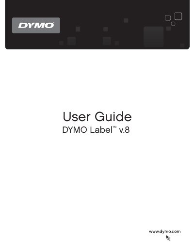 DYMO Label v8 User Guide - cover page