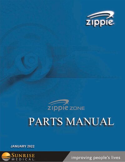 Zippie Zone Wheelchair Parts Catalog - cover page