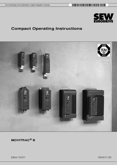 SEW MOVITRAC B Compact Operating Instructions - cover page