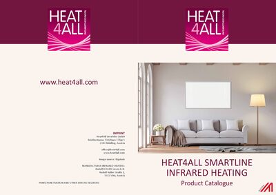 Heat4All SmartLine Infrared Heating Product Catalogue - cover page