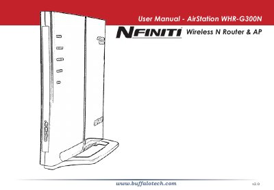 NFINITI WHR-300N USER MANUAL - cover page