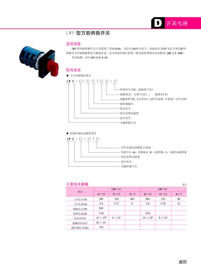 FATO LW8 Universal Transform Switch Manual - cover page