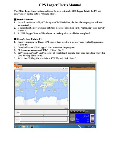 Qstarz GPS Logger User Manual
