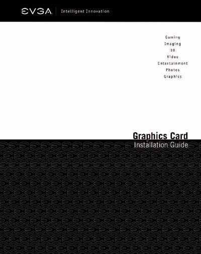 EVGA Graphics Accelerator User Manual - cover page