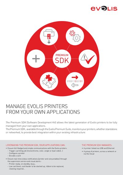 Evolis Premium SDK Programming Manual - cover page